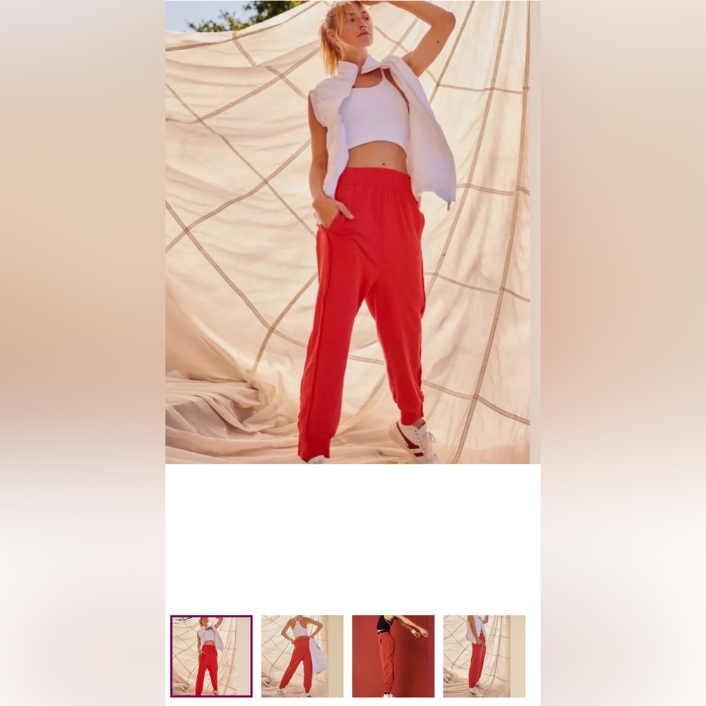 NWOT Free People where the wind blows joggers